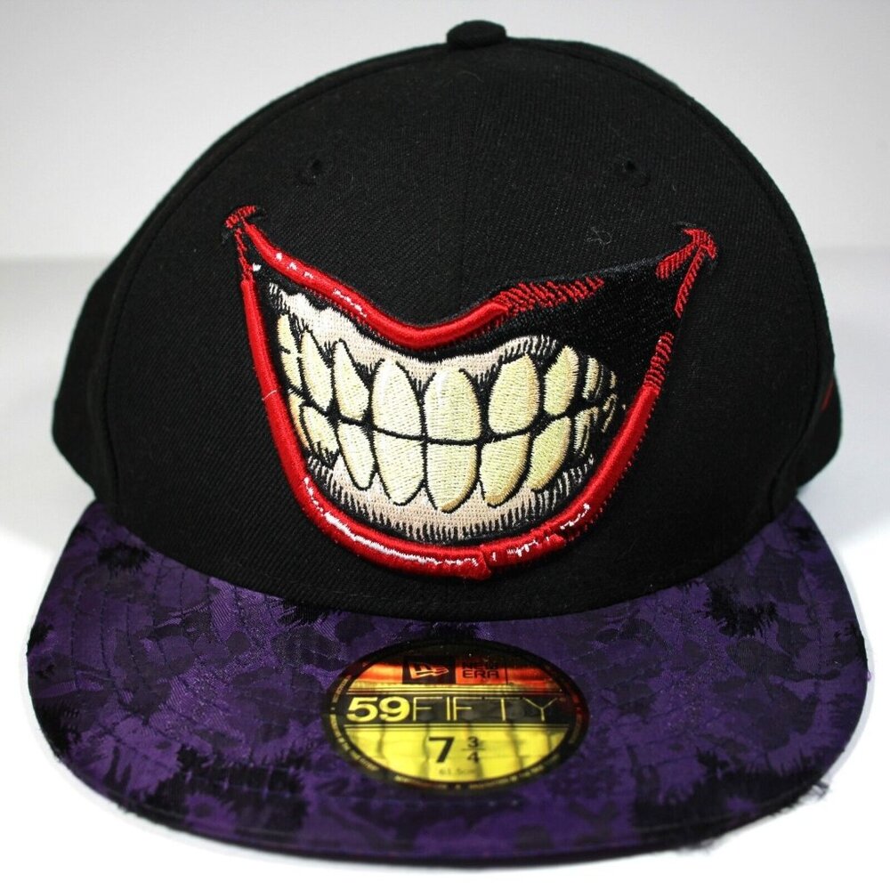 New Era x Joker Batman Smile Baserball Cap Hat 7 3/4 RARE A1476